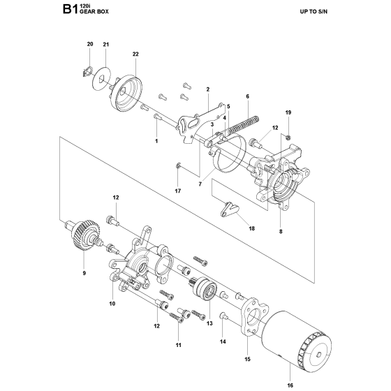 Gear Box for Husqvarna 120I