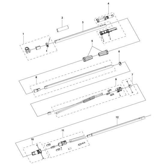 Tube Assembly for Husqvarna 120iTK4-P