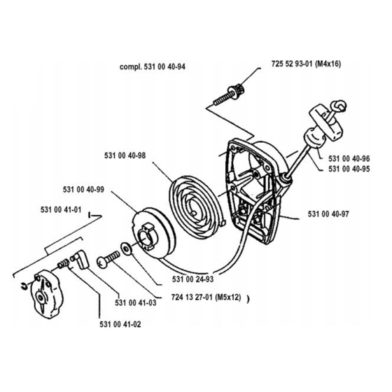 Starter for Husqvarna 120 L
