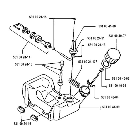 Fuel Tank for Husqvarna 120 L