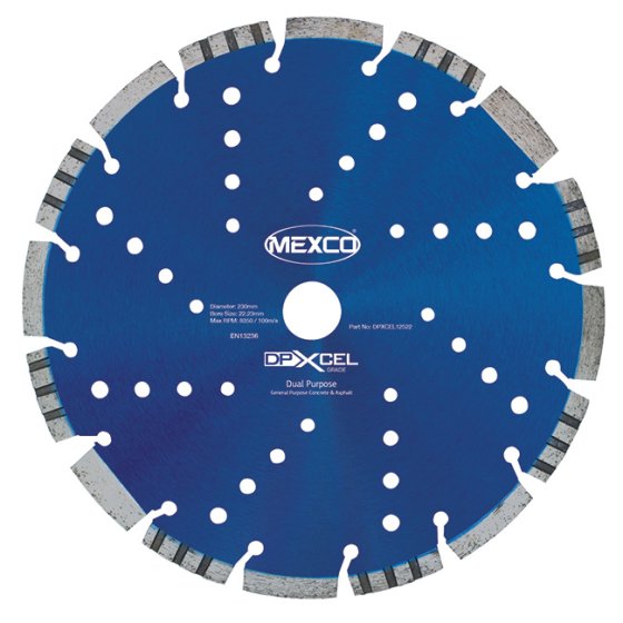 Mexco 230mm Diamond Blade Dual Purpose Abrasive XCEL Grade