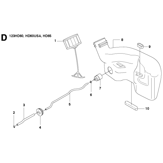 Fuel Tank Assembly for Husqvarna