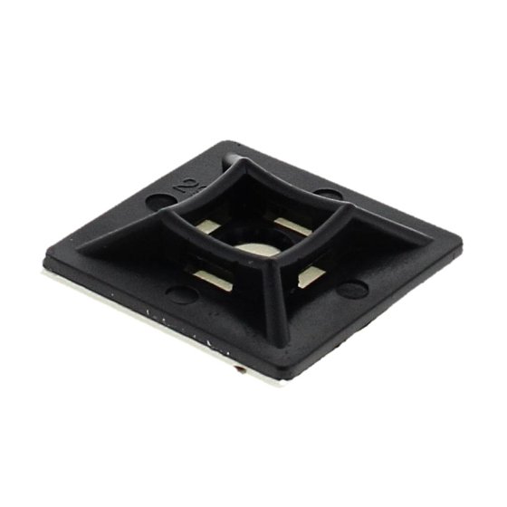 Adhesive Fixing Base for 5mm Cable Ties - 28 x 28mm (Pack of 100)