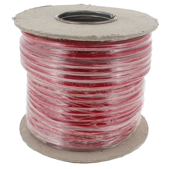 Red Single-Core Thin-Wall PVC Auto Cable - 10mm x 30m - 0-940-05