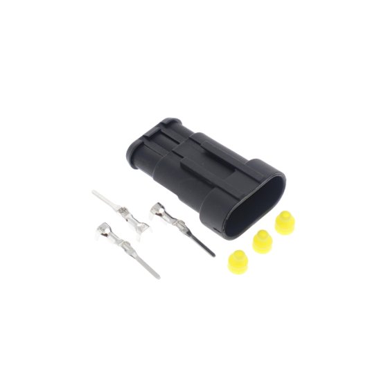 3 Way 1.50mm Male Blade Housing Superseal Kit
