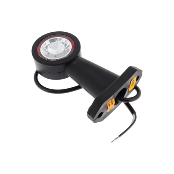 Red/White Universal LED Outline Marker Lamp 12/24V - Each - OEM No. 0-172-25