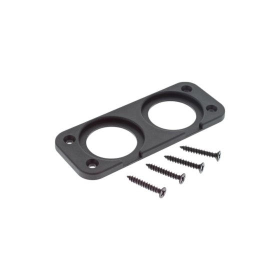 2 Hole Rear Panel Mount for 28mm Sockets - Each - 0-601-58
