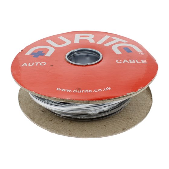 Black Copper Core Flexible PVC Starter Cable - 35mm x 10m - 0-976-10