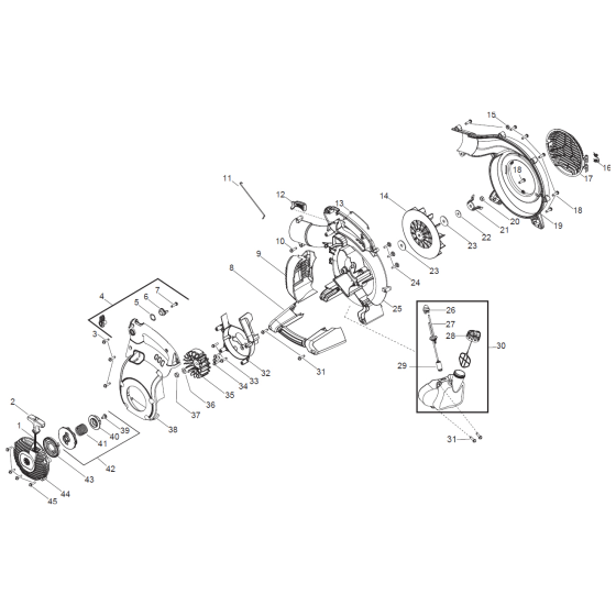 Housing Assembly for 125BVX