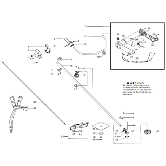 Shaft & Handle for 129R