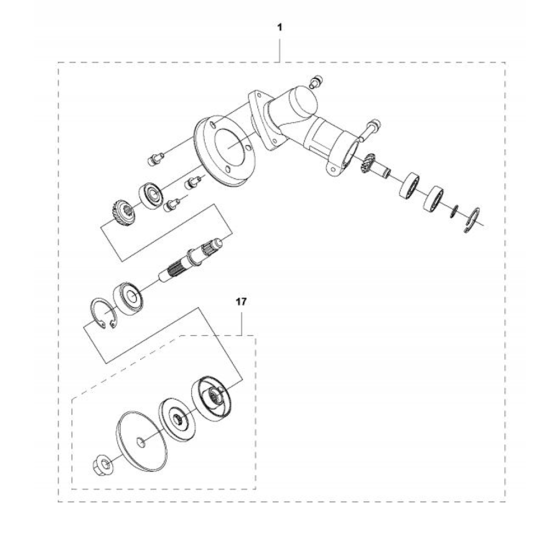 Gear Case for Husqvarna 131 R