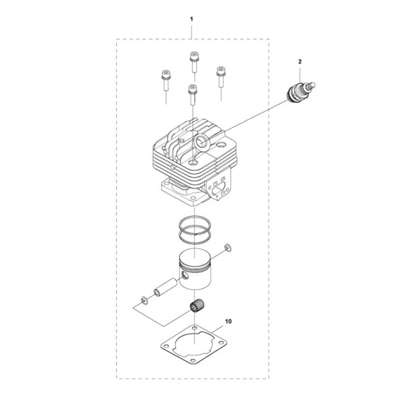 Cylinder Piston for Husqvarna 131 RB