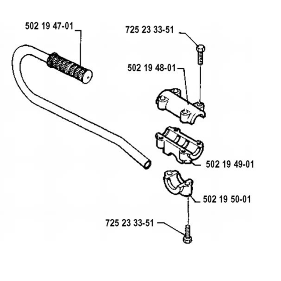 Handle for Husqvarna 132 LD