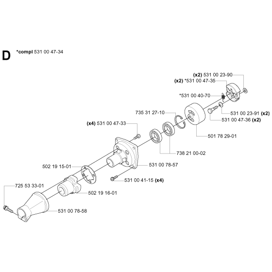 Clutch for Husqvarna 132R