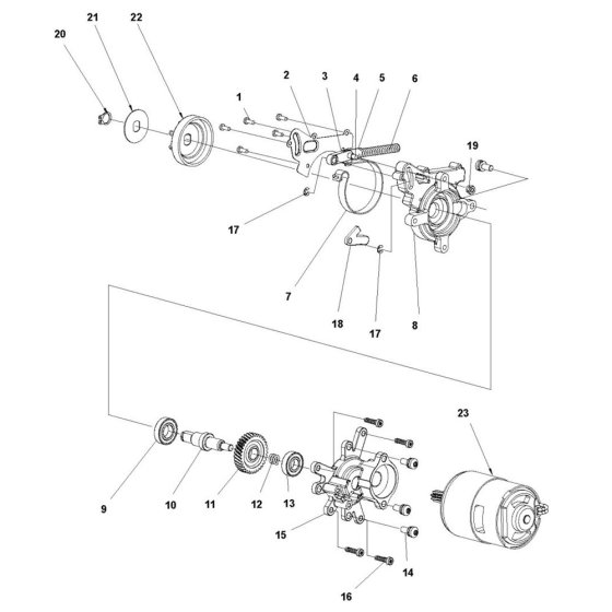 Gearbox Assembly for Husqvarna
