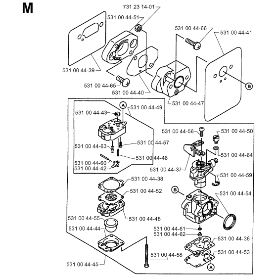 Carburetor Assembly for Husqvarna