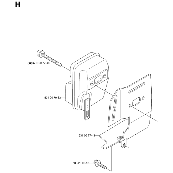 Muffler for Husqvarna 143R