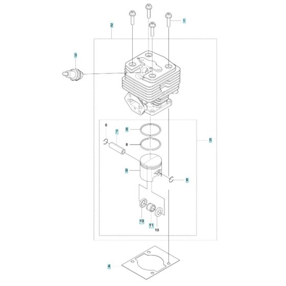 Cylinder Assembly for Husqvarna