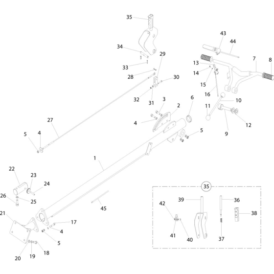 Handle Assembly for Belle 1600
