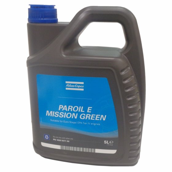 Paroil E Mission Green 5 Litres Can - Atlas Copco No. 1630 0471 00