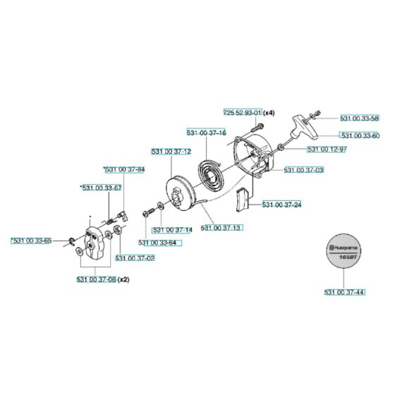 Starter Assembly for Husqvarna