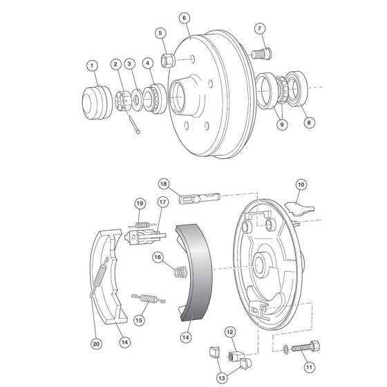 Wheel Hub Assembly for Niftylift 170