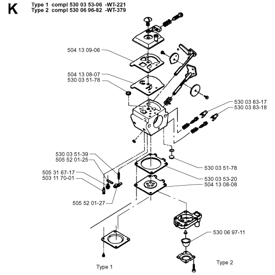Carburetor Assembly for Husqvarna