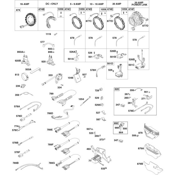 Alternator Assembly for Briggs