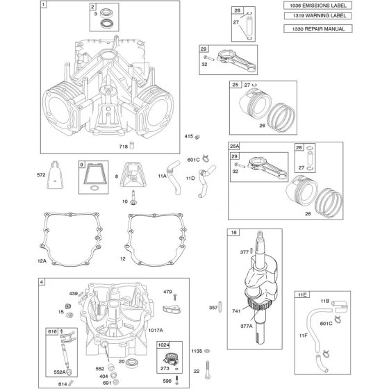 Crankcase Cover for Briggs & Stratton