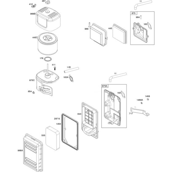 Air Filter for Briggs & Stratton