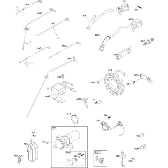 Alternator Assembly for Briggs