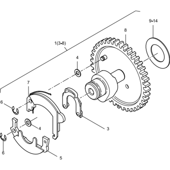 Camshaft Assembly for Hatz 1B30