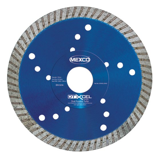 Mexco 125mm Diamond Blade Dual Purpose-Turbo XCEL Grade
