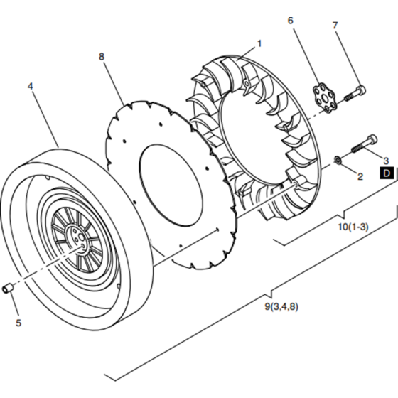 Blower, Flywheel Assembly