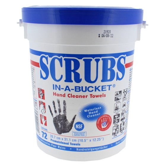 Scrubs in a Tub Hand Cleaning Wipes, 72 Towels - 200 577