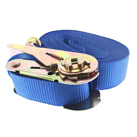 25mm Ratchet Loadstrap, Lightweight 25mm Loadstrap Assembly, 800kg Limit - Length: 5m