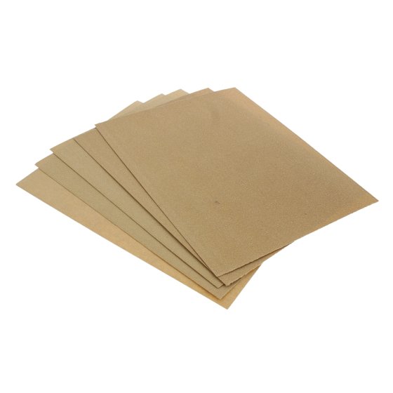 5 Draper Heavy Duty Assorted Glasspaper Sanding Sheets 280x230mm