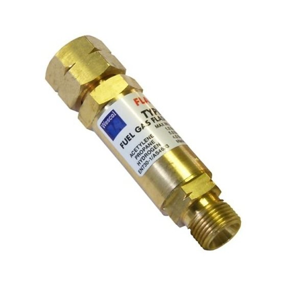 Flashback Arrestor, Fuel Gas 3/8" L/H Nut, Sold Individually