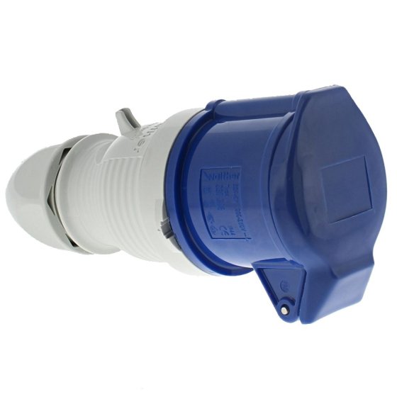 240v Trailing Socket, Size: 32 Amp, Colour: Blue, BS Approved
