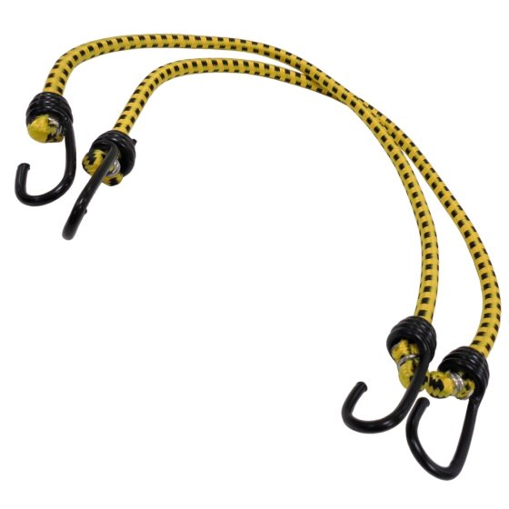 Bungee Straps for Load Securing & Tie Down, 24" Straps w/ Hooks
