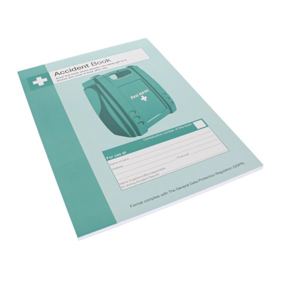 First Aid Accident Reporting Book for Workplace Safety - Beeswift