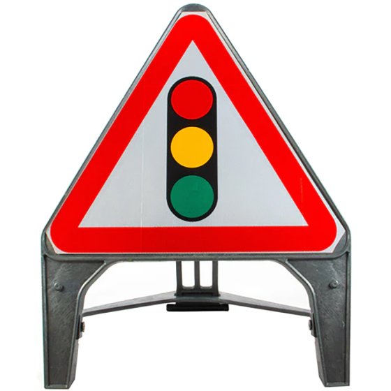 Traffic Signals Ahead 750mm Q-Sign