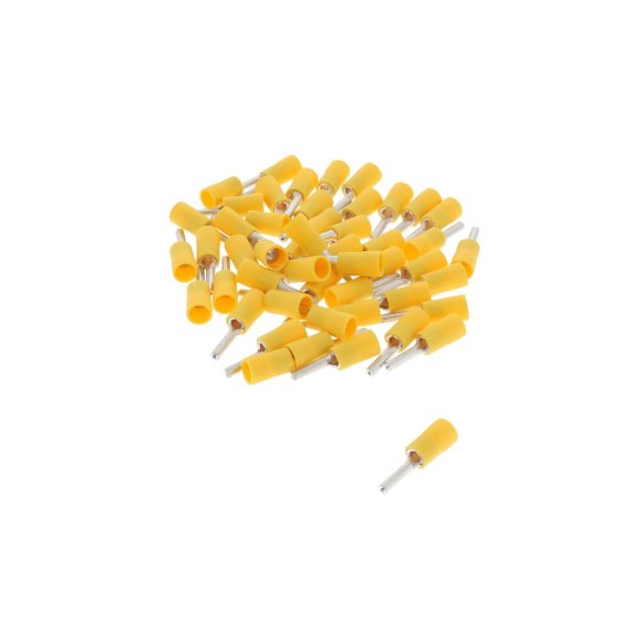 Pin Connectors, Colour: Yellow, Diameter: 2.9mm, Pack of 50