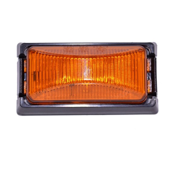 LED Marker Lamp Amber 6 LED Multi Voltage 10-30V Waterproof Shockproof