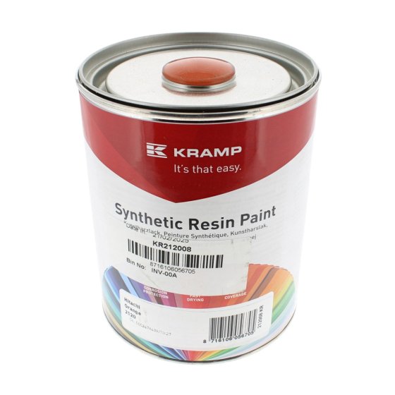 1L Hitachi ZX18 Orange Synthetic Resin Paint