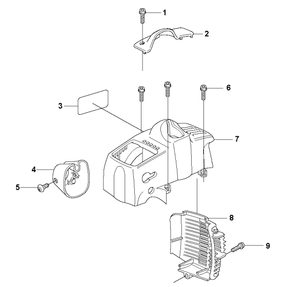 Cylinder Cover for Husqvarna 223L