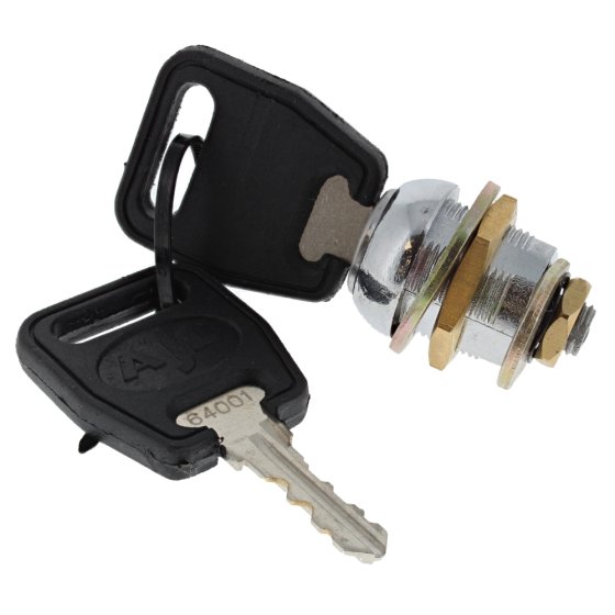 Canopy Lock Chrome Plated with 2 Keys for Securing Canopies and Cabinets