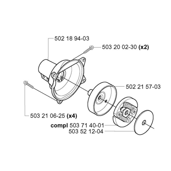 Clutch for Husqvarna 225 LD