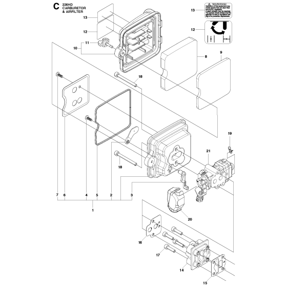 Carburetor & Air Filter Assembly
