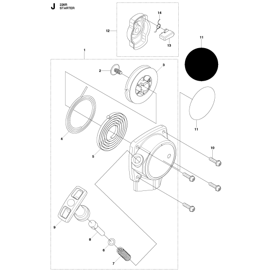 Starter Assembly for Husqvarna